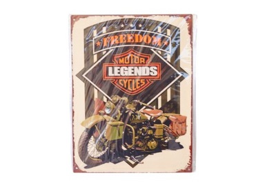 Plakat szyld metalowy 33/25 cm Motor Legends