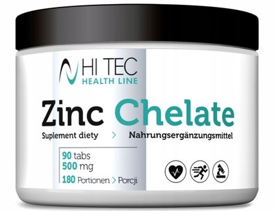 HI TEC HEALTH LINE Zinc Chelate 90 tabs. CYNK