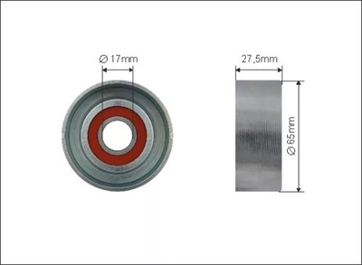 500332/CFR РОЛИК НАТЯГУВАЧА 65X17X27,5