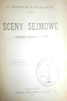Sceny sejmowe - Kraszewski