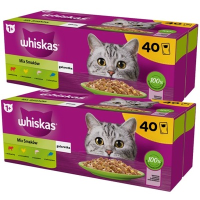 WHISKAS KRMIVO PRE MAČKY MIX CHUTÍ VRECÚŠKA 80x85g