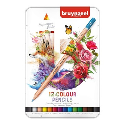 Zestaw kredek Expression - Bruynzeel - 12 kolorów