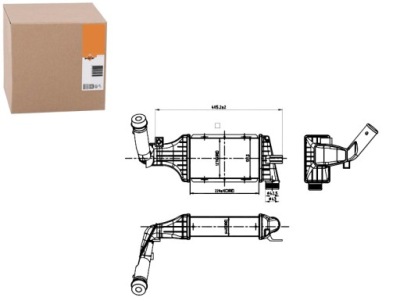 Интеркулер opel astar g 00- nrf фото №1
