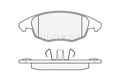 MEYLE КОЛОДКИ HAM. CITROEN P. BERLINGO/C4/DS4 08-