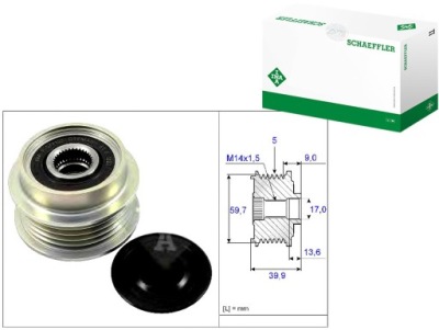 Ina шкив генератора toyota yaris, yaris ve фото №1