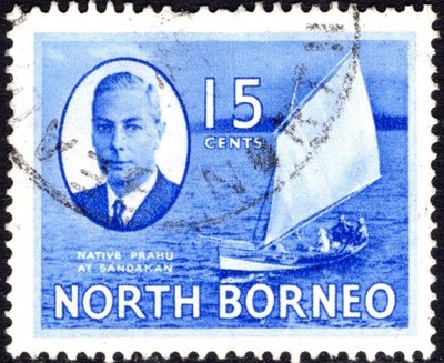 kol.bryt.North Borneo KGVI 15 c.