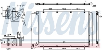 RADUADOR DE ACONDICIONADOR NISSENS NIS 940432  