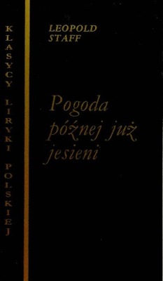 Pogoda późnej już jesieni