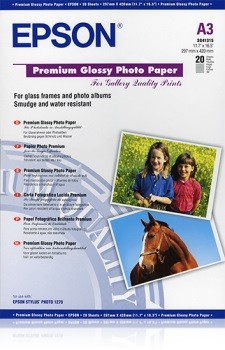 Epson Papier fotograficzny Premium Glossy Photo 20 arkuszy 255 g/m A3