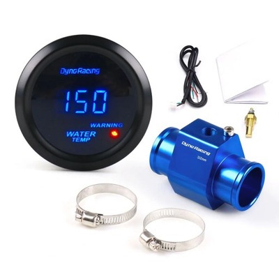 DYNORACING 52MM DIGITAL BLUE LED (СВЕТОДИОД ) WATER TEMPERATURE GAUGE 40-150 CELS~74175