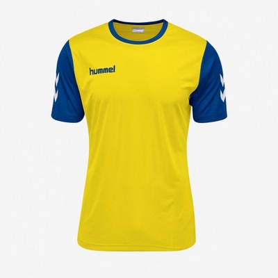 T-shirt sportowy męski HUMMEL żółty M