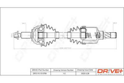 DRIVE+ SEMI-EJE DE ACCIONAMIENTO MERCEDES CITAN 12-21 L  