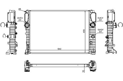 РАДИАТОР ДВИГАТЕЛЯ MERCEDES CLS (C219) E T-MODEL (S