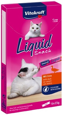 Vitakraft Cat Liquid-Snack z Kaczką 6x15g