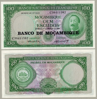 Mozambik 100 Escudos 1976 P-117 UNC