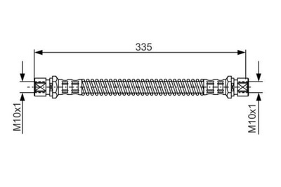 BOSCH 1 987 481 281 CABLE DE FRENADO ELÁSTICO  