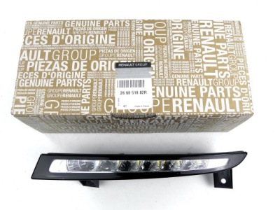 Фонарь  дневные led megane 3 рестайлинг  левая оригинал фара 266051882r фото №1