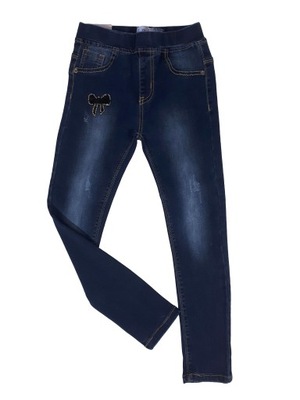 Spodnie jeansowe dziewczęce 146/152 (12)
