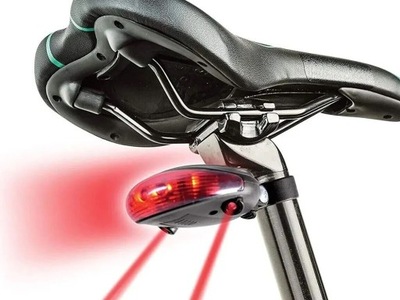 Oświetlenie LASEROWE rowerowe Lampka rowerowa tylna - LASER - CE