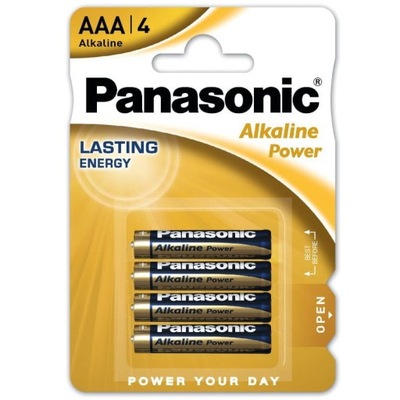 Baterie 4szt PANASONIC alkaliczne LR03 BLISTER AAA