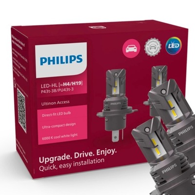 ŻARÓWKI LED PHILIPS H4/H19 ULTINON ACCESS 6000K