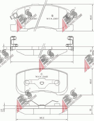 PADS BRAKE DAIHATSU SIRION 98-05 FRONT  