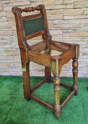 Krzesło drewniane eklektyczne fotel antyk vintage