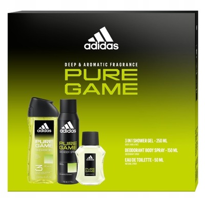 Adidas PURE GAME zestaw prezentowy dla mężczyzn,