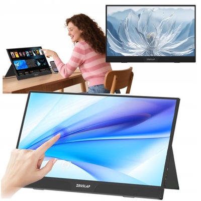 Monitor podróżny DO LAPTOPA TELEFONU 15,6" DOTYKOWY FHD ZEUSLAP Z15ST