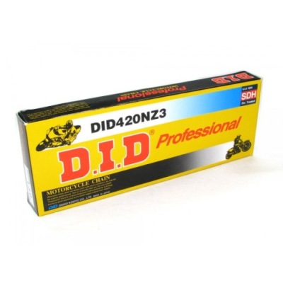 DID 420NZ3-120 ŁAŃCUCH (120 OGNIW) BEZ O-RINGÓW (OTWARTY + ZAPINKA)