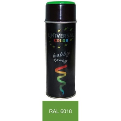 Farba lakier spray 400 ml RAL 6018 żółto-zielona do DREWNA METALU GIPSU