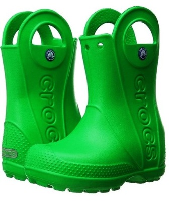 CROCS jNOWE lekkie zielone KALOSZE ( C 9) 25-26