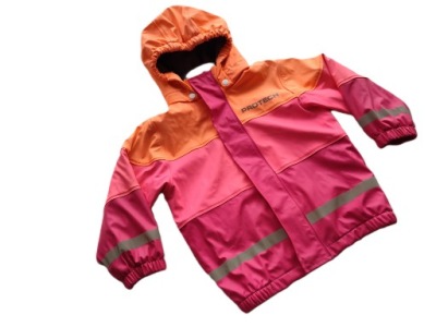 GUMOWANA KURTKA PRZECIWDESZCZOWA NA POLARZE 98-104___PROTECH