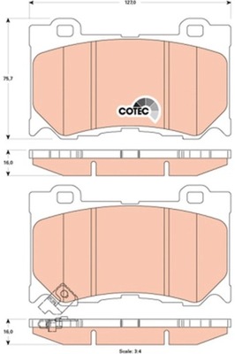 TRINKELĖS STABDŽIŲ NISSAN PRIEK. 370Z/INFINITI FX/G37/Q70 09- GDB3505 