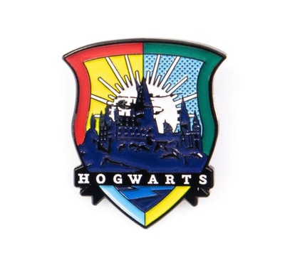 Przypinka metalowa Harry Potter Hogwarts Herby