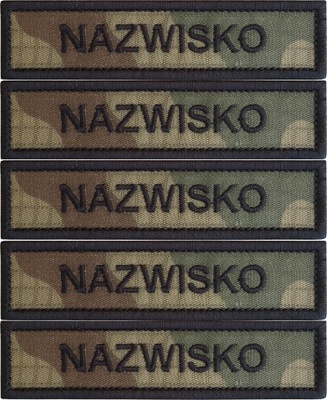 Nazwisko na mundur RZEP x 5 sztuk