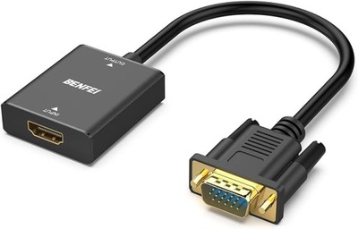 Adapter HDMI–VGA z gniazdem audio 3,5 mm