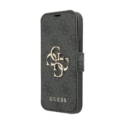 Guess Guess Booktype 4G Big Metal Logo - Etui iPhone 13 Pro Max (szary)