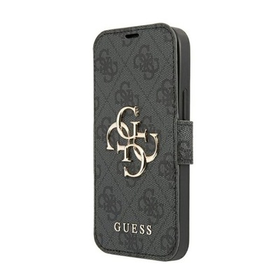 Guess Guess Booktype 4G Big Metal Logo - Etui iPhone 13 Pro (szary)