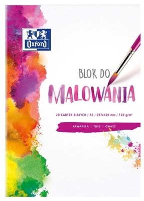 Blok do malowania A4 20k 120g Oxford