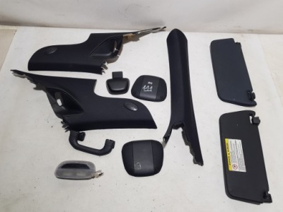 Чёрные козырьки правый левый комплект защита блок двигателя mercedes clk w209 amg фото №1