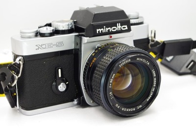 MINOLTA XE-5 + MINOLTA MC ROKKOR-PG 50mm 1:1.4 Świetny Stan