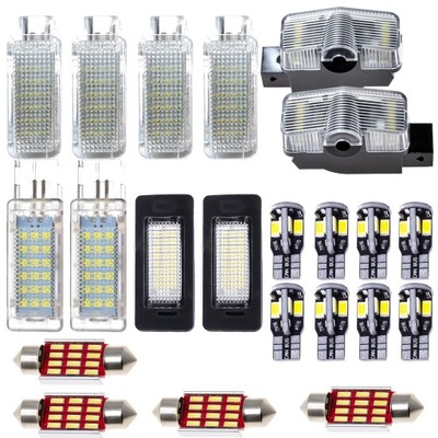 LUCES DIODO LUMINOSO LED ILUMINACIÓN INTERIOR TABLAS POSTOJOWE SKODA OCTAVIA 3 PROJEKTORY  