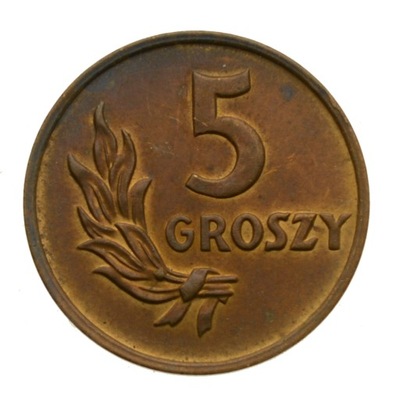 M338 - 5 groszy 1949 r. (Brąz) - Stan 1