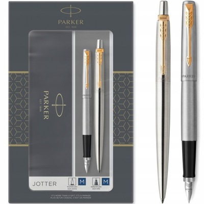 Zestaw PARKER JOTTER DUO GT stal długopis i pióro