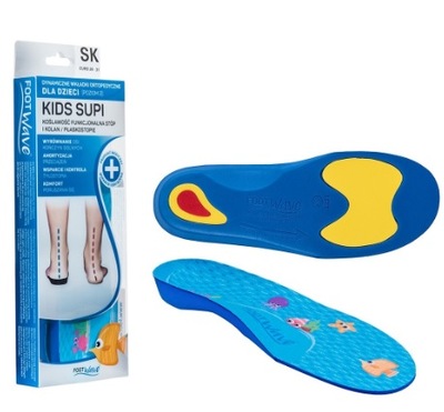 Wkładki ortopedyczne dla dzieci FootWave KIDS SUPI