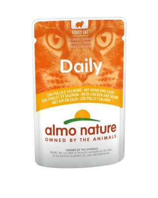 Almo Nature Daily kot kurczak łosoś 70g