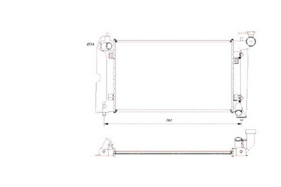РАДИАТОР TOYOTA AVENSIS 1,8 03- COROLLA 1,6VVT-I