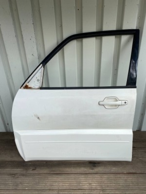 Mitsubishi pajero iv полный дверь левый перед передние белый фото №1