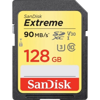 Karta Sandisk Extreme SDXC 128GB U3 V30 90MB/s